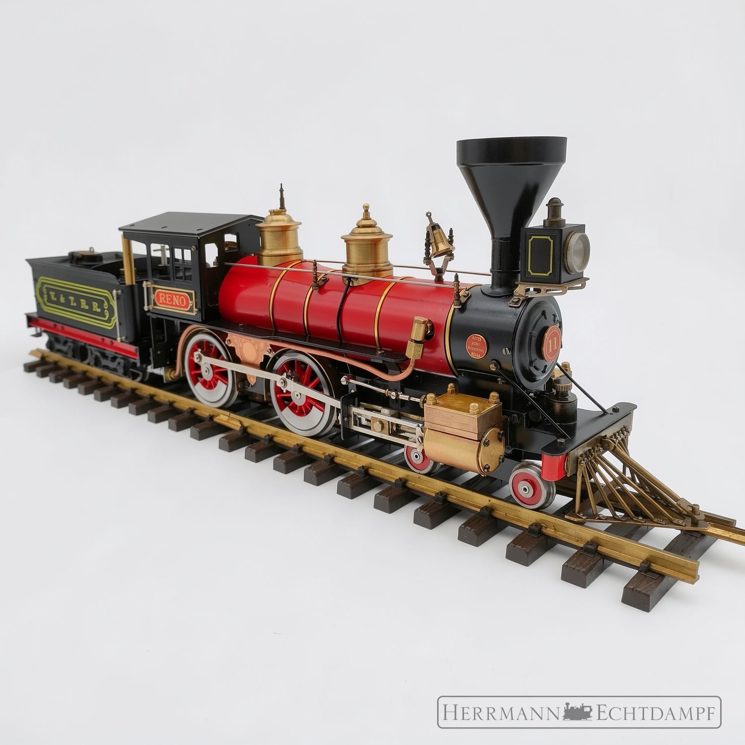 Aster Reno 4-4-0 „American Type“ Echtdampflok Spur 1 | Spiritus-gefeuert | Überarbeitet & betriebsbereit