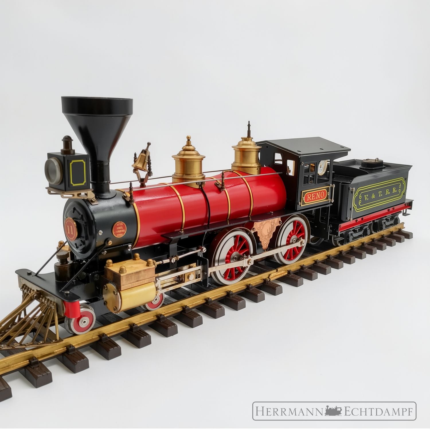 Aster Reno 4-4-0 „American Type“ Echtdampflok Spur 1 | Spiritus-gefeuert | Überarbeitet & betriebsbereit