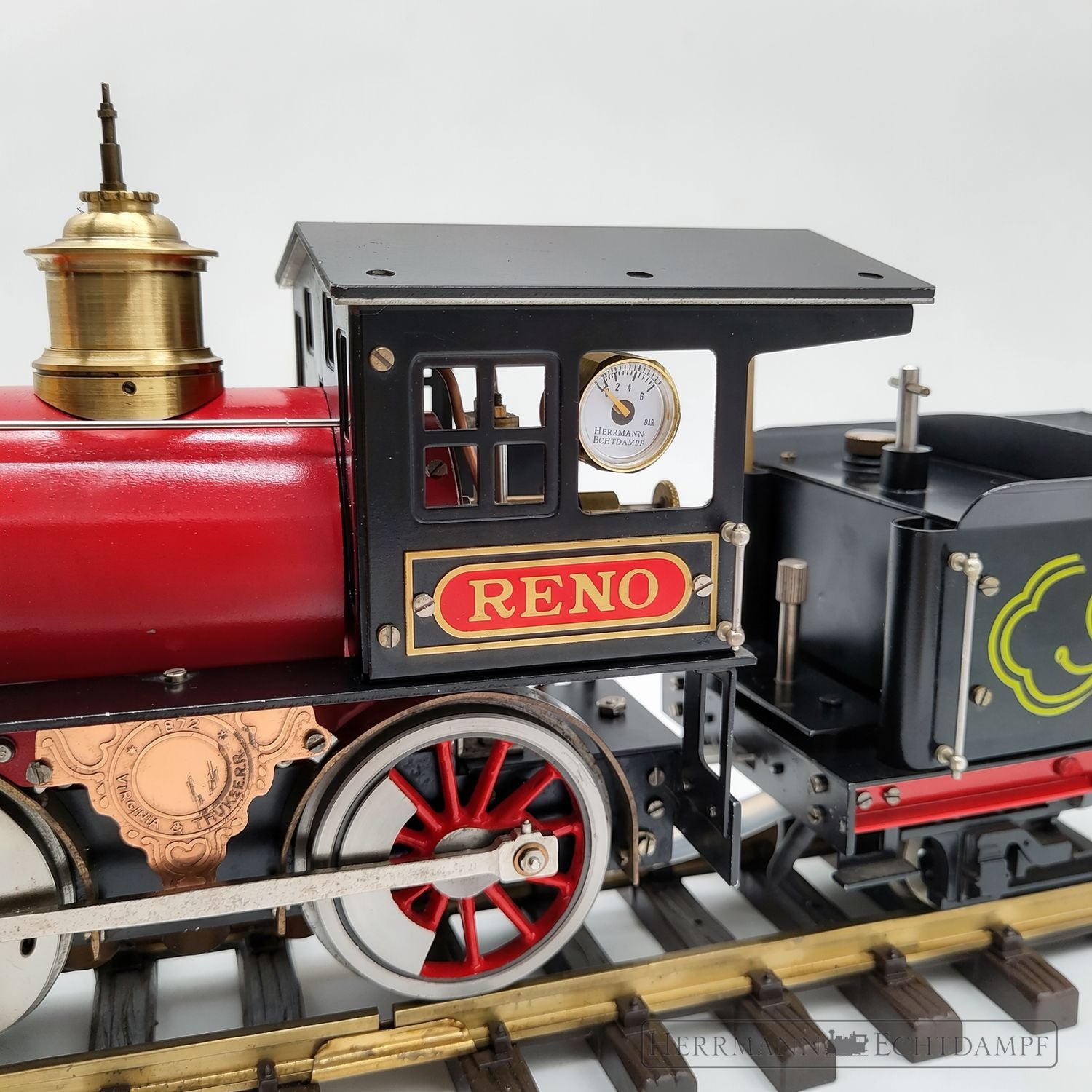 Aster Reno 4-4-0 „American Type“ Echtdampflok Spur 1 | Spiritus-gefeuert | Überarbeitet & betriebsbereit