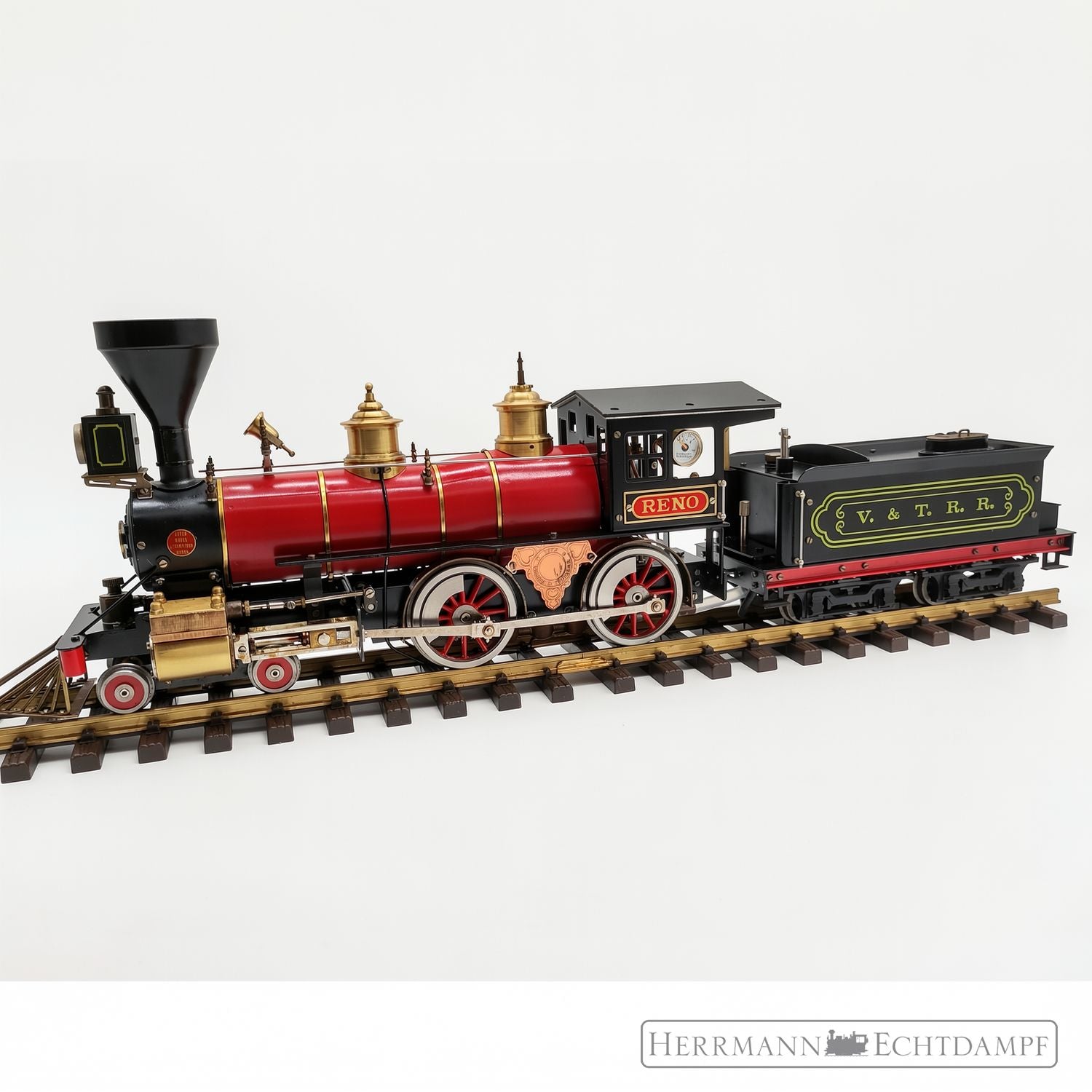 Aster Reno 4-4-0 „American Type“ Echtdampflok Spur 1 | Spiritus-gefeuert | Überarbeitet & betriebsbereit