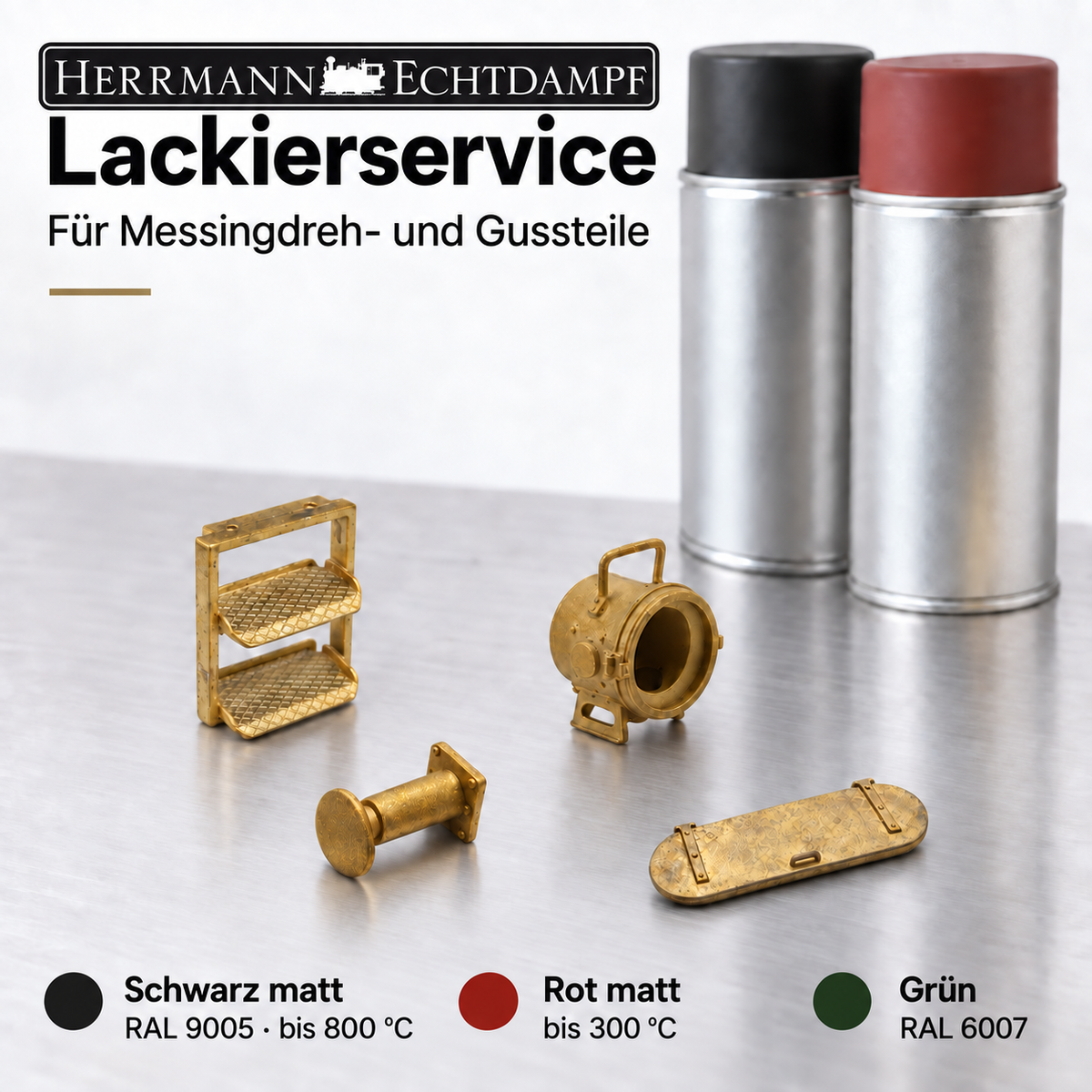 Lackierservice für Messingdreh- und Gussteile