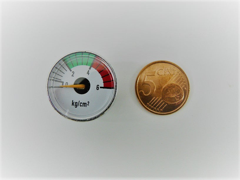 Manometer 0–6 bar Ø19 mm – Dampfkessel Druckanzeige M5×0,5