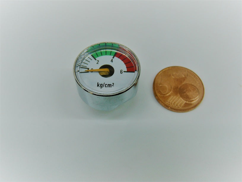 Manometer 0–6 bar Ø19 mm – Dampfkessel Druckanzeige M5×0,5