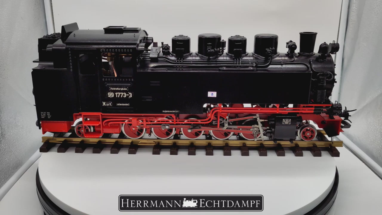 Video laden: Echtdampflok Sächsische VII K 991773-3