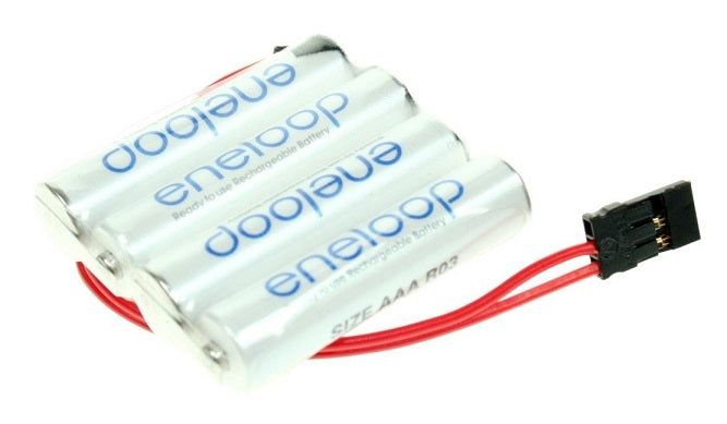 Eneloop Akkupack 4,8 V / 800 mAh – AAA NiMH Empfängerakku mit JR-Stecker