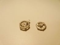 Handrad 13 mm, Weißmetall