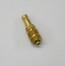 Stecker für Gasschnellkupplung NW2,7 und Schlauch Ø3mm, Messing, ISO Ansicht