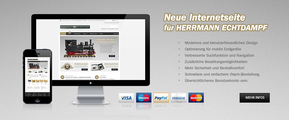 Neue Internetseite für HERRMANN ECHTDAMPF